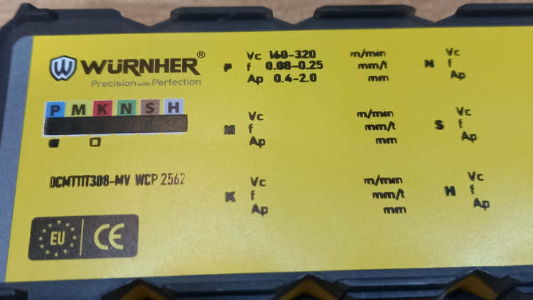 اینسرت ورنر DCMT11T308 - MV WCP 2662